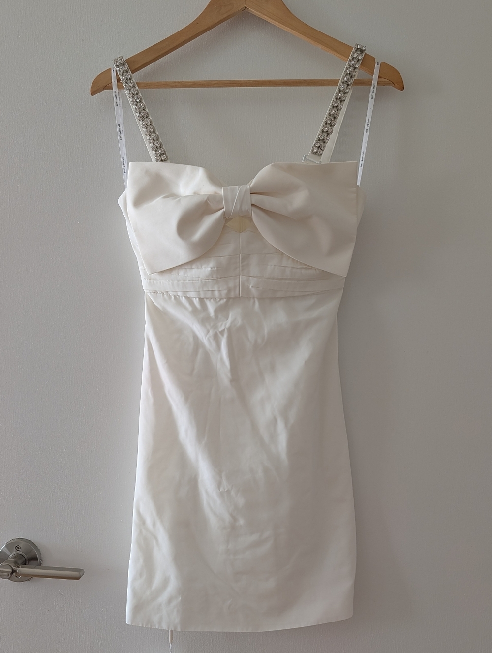 Self-portrait Taffeta Bow Mini Dress